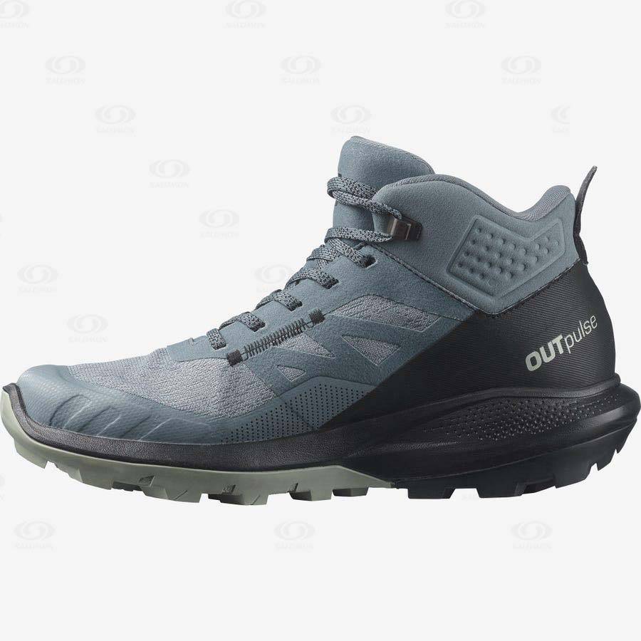 Salomon OUTPULSE MID GORE-TEX Women's Hiking Boots Silver | AU-M1454