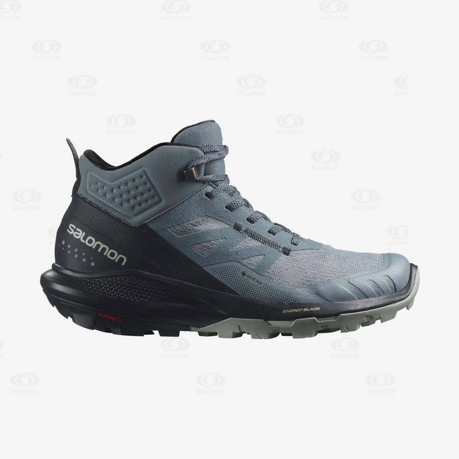 Salomon OUTPULSE MID GORE-TEX Women\'s Waterproof Shoes Silver | AU-W1720