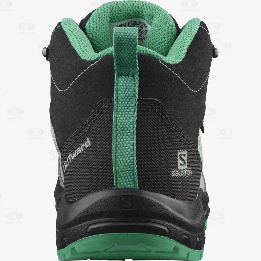 Salomon OUTWARD CLIMASALOMON™ Kids' Waterproof Shoes Mint | AU-L2607