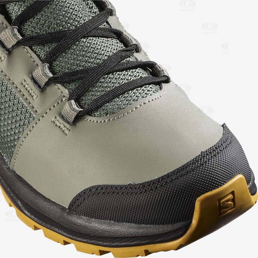 Salomon OUTWARD CLIMASALOMON™ WATERPROOF Kids' Hiking Shoes Olive | AU-M1531