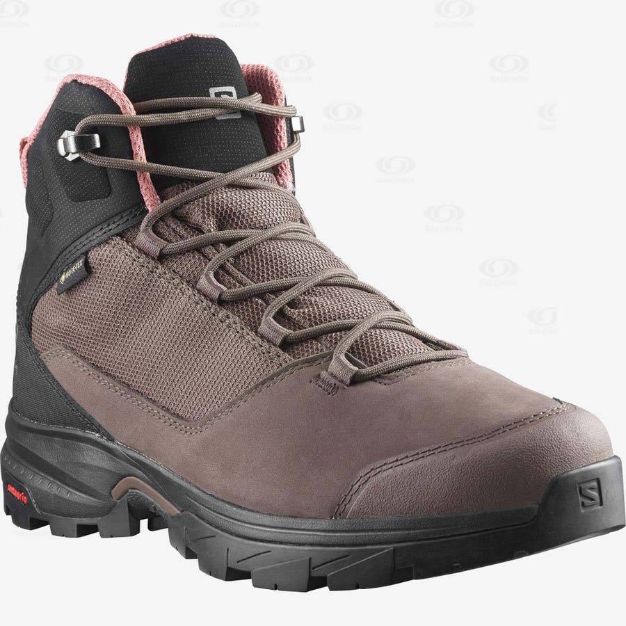 Salomon OUTWARD GORE-TEX Women's Hiking Boots Brown | AU-S2584