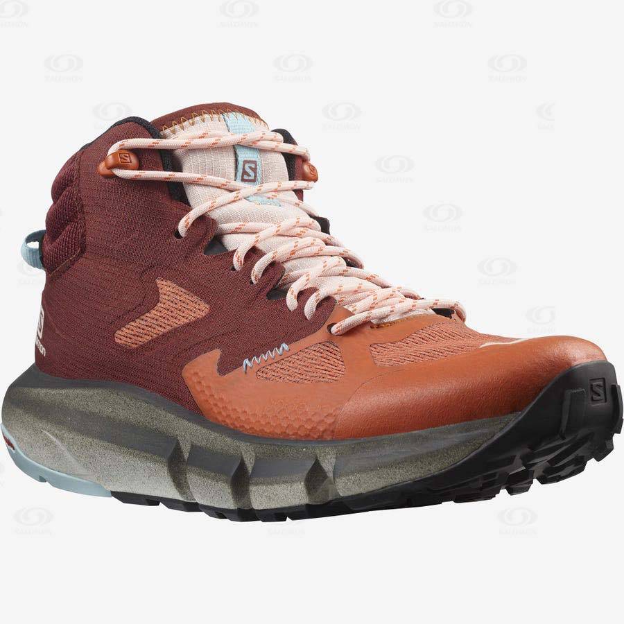 Salomon PREDICT HIKE MID GORE-TEX Women's Hiking Boots Orange | AU-O2048