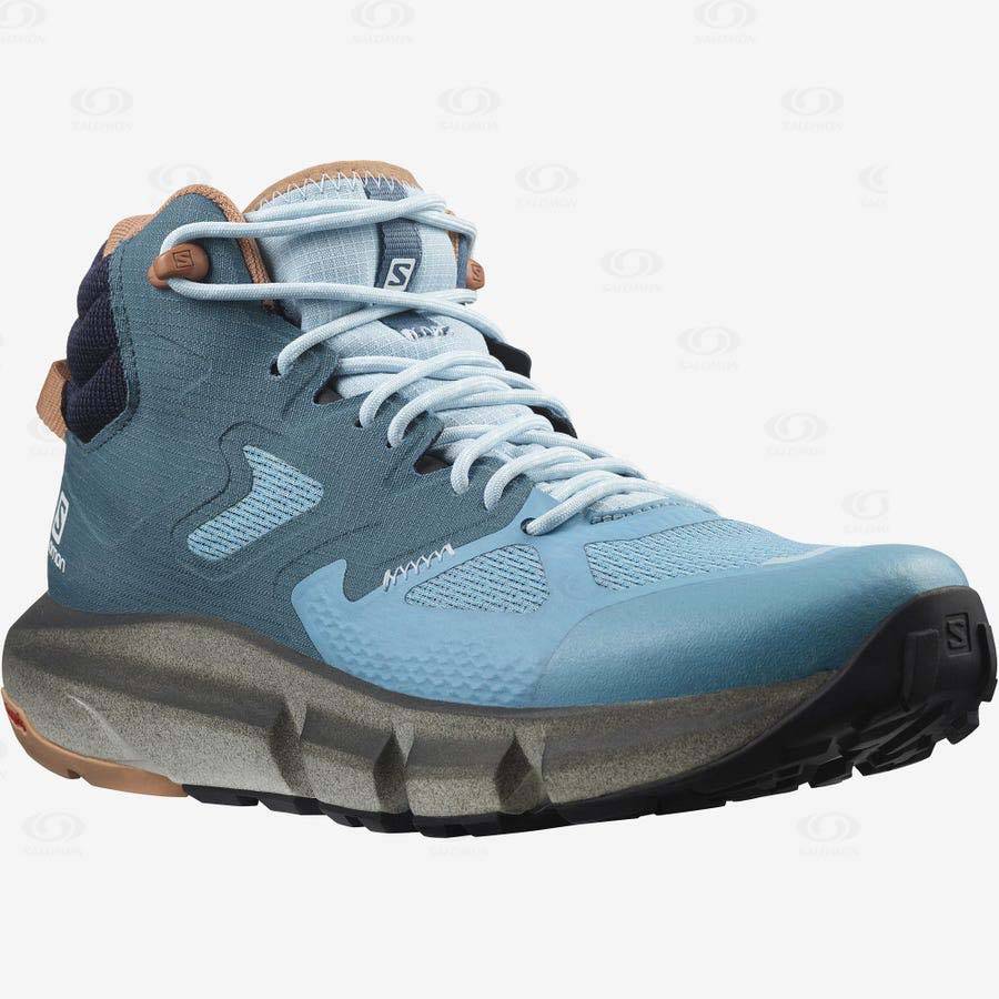 Salomon PREDICT HIKE MID GORE-TEX Women's Waterproof Shoes Blue | AU-O2111