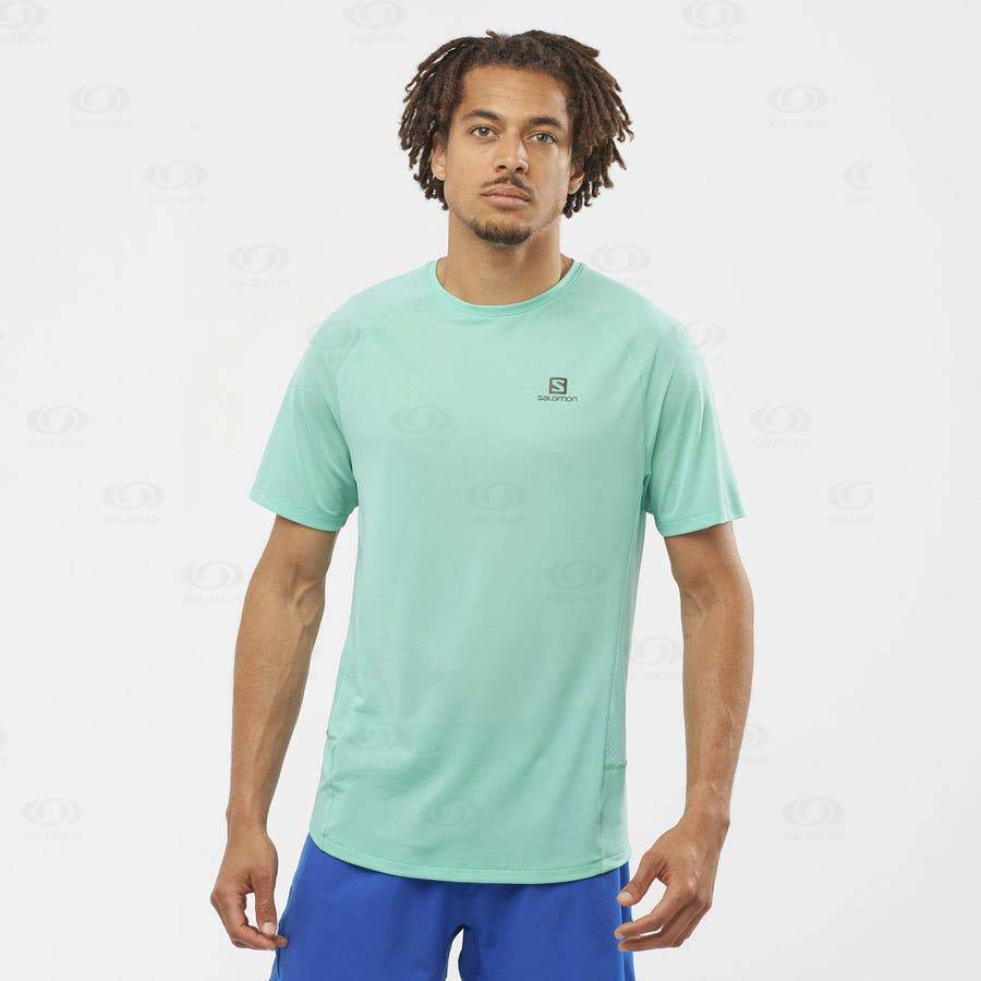 Salomon PROMO CROSS REBEL Men's T Shirts Mint | AU-L2152