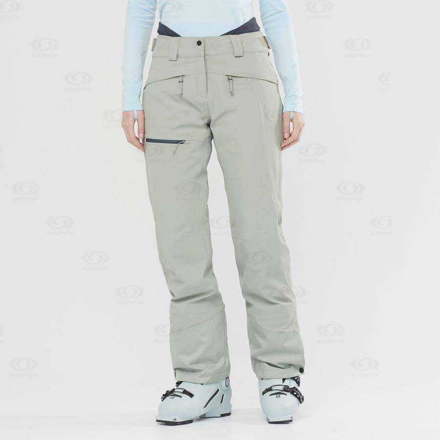 Salomon PROOF LIGHT Women's Ski Pants Beige | AU-S2143