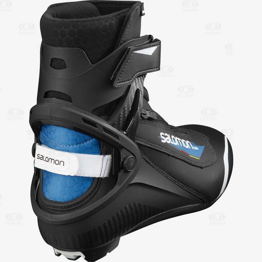 Salomon PRO COMBI PILOT Men's Ski Boots Black / Blue | AU-O1945