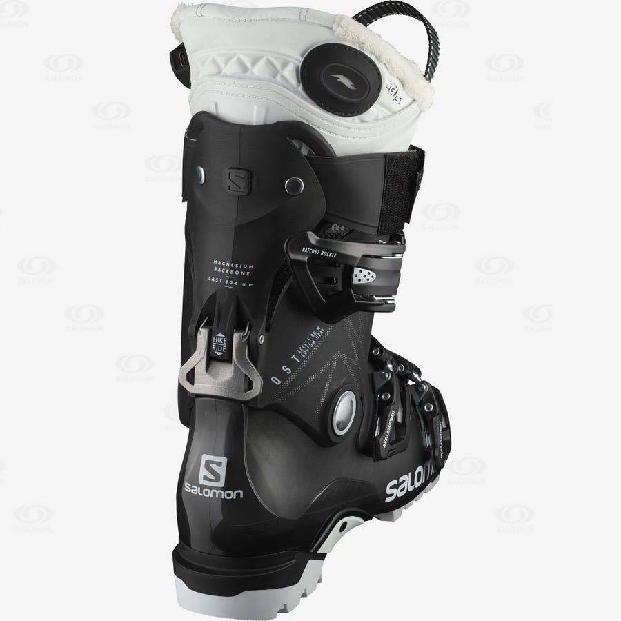 Salomon QST ACCESS 80 CH Women's Ski Boots Black / White | AU-W2800