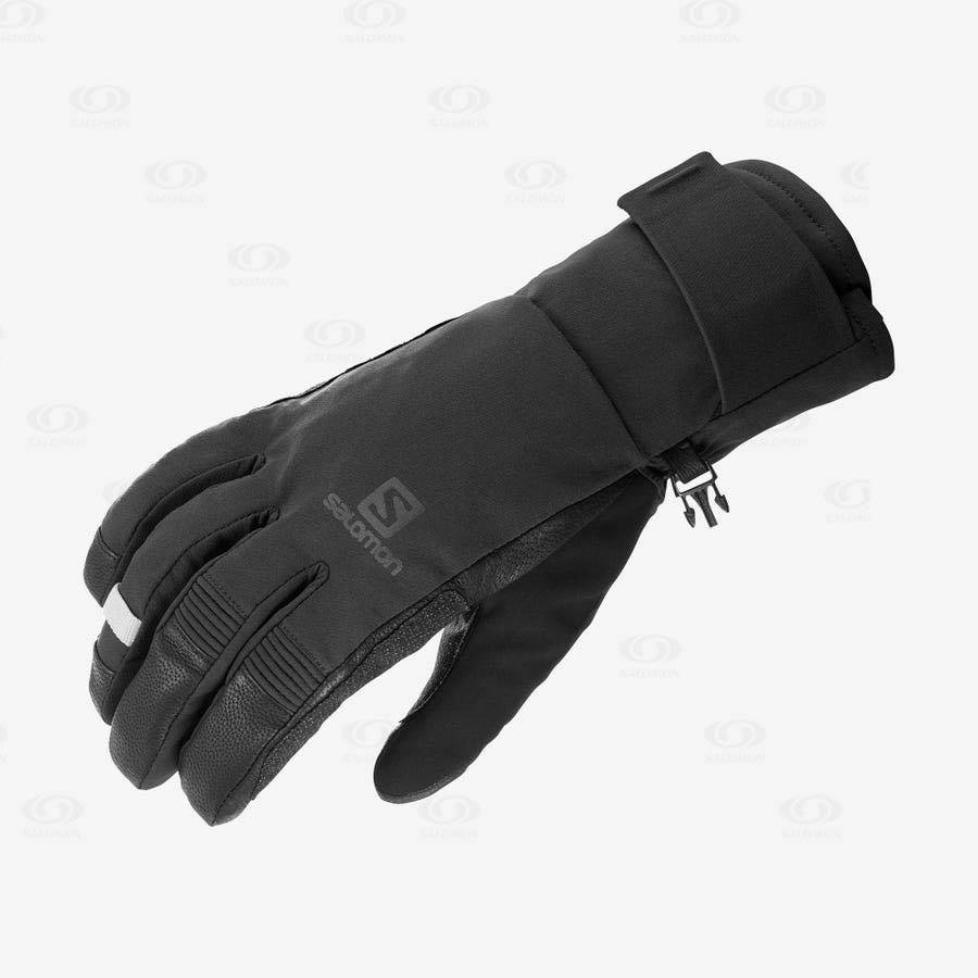 Salomon QST GORE-TEX Men\'s Gloves Black | AU-S1639