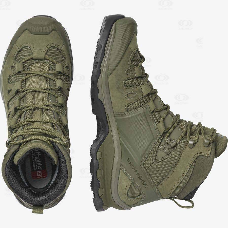 Salomon QUEST 4D FORCES 2 EN Men's Tactical Boots Green | AU-L1732