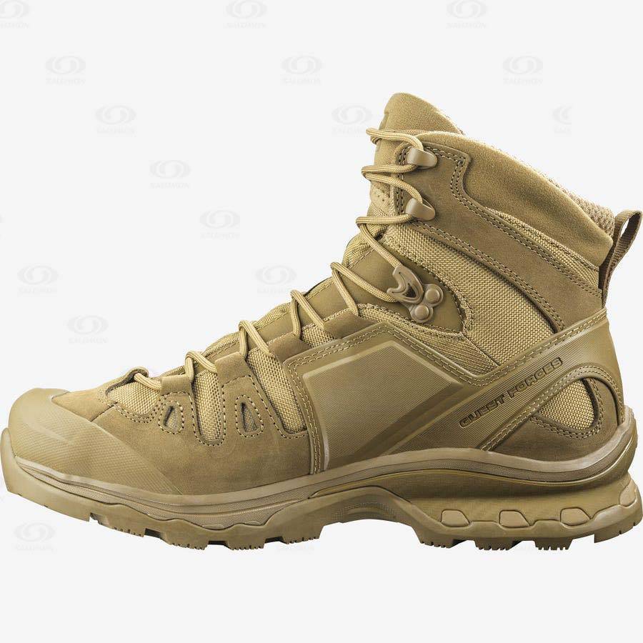 Salomon QUEST 4D FORCES 2 Men's Tactical Boots Brown | AU-S1604