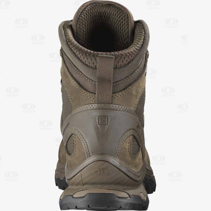 Salomon QUEST 4D GORE-TEX FORCES 2 EN Men's Tactical Boots Brown | AU-M1426