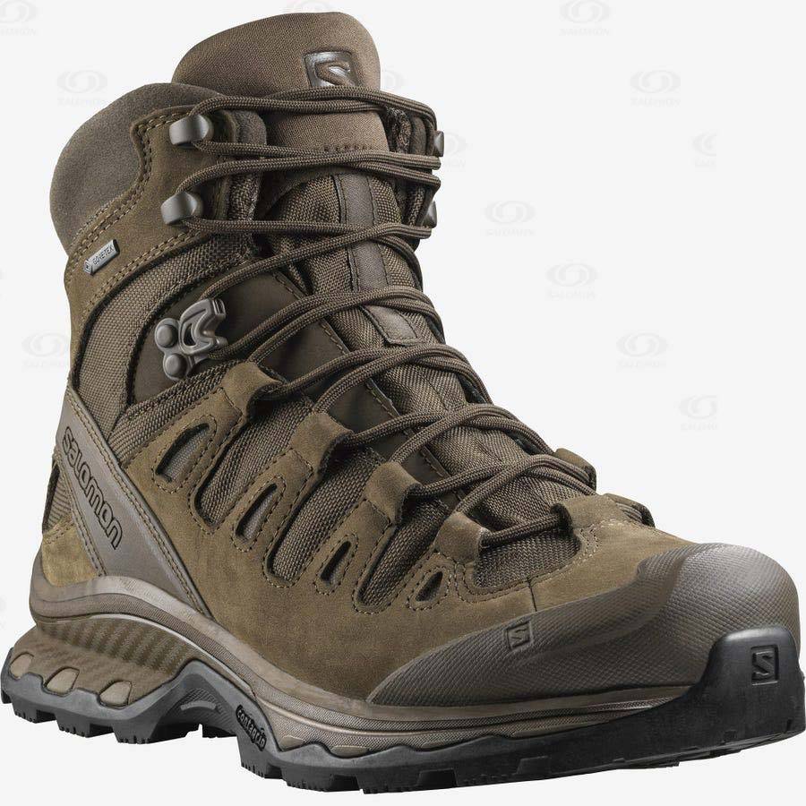 Salomon QUEST 4D GORE-TEX FORCES 2 EN Women's Waterproof Boots Brown | AU-O1784