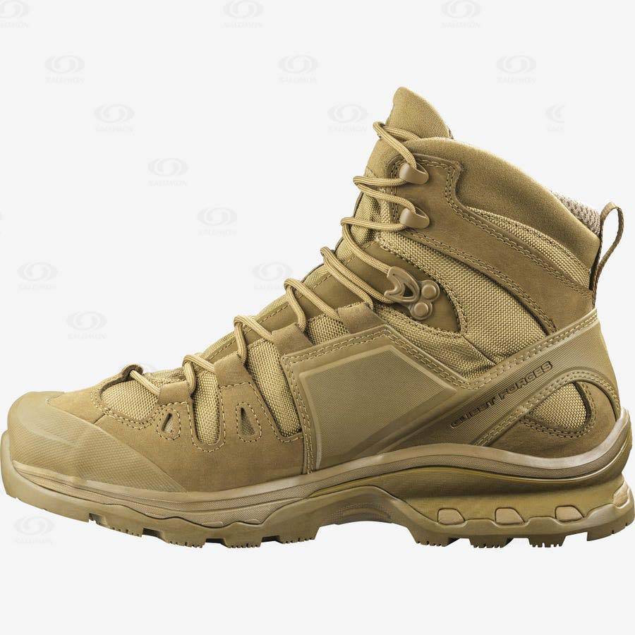 Salomon QUEST 4D GORE-TEX FORCES 2 Men's Tactical Boots Brown | AU-A2018