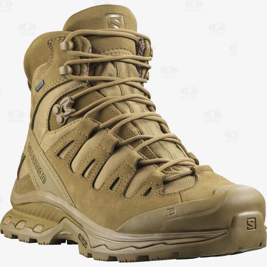 Salomon QUEST 4D GORE-TEX FORCES 2 Women's Tactical Boots Brown | AU-O1987