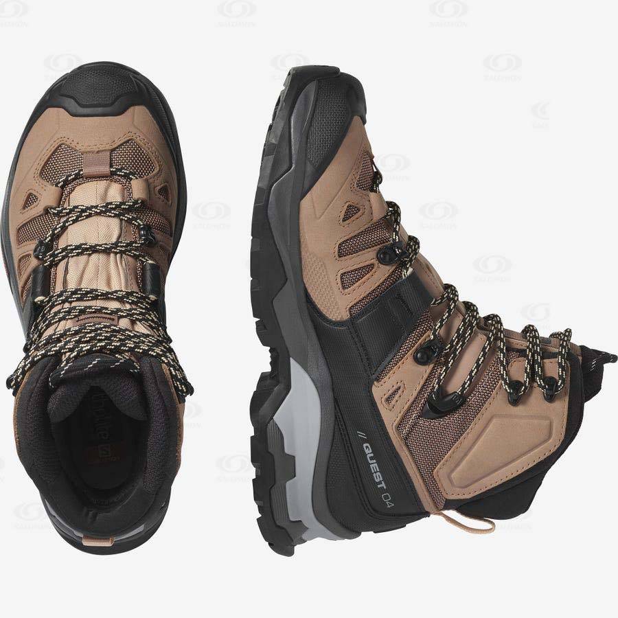 Salomon QUEST 4 GORE-TEX Women's Hiking Boots Brown | AU-M1300