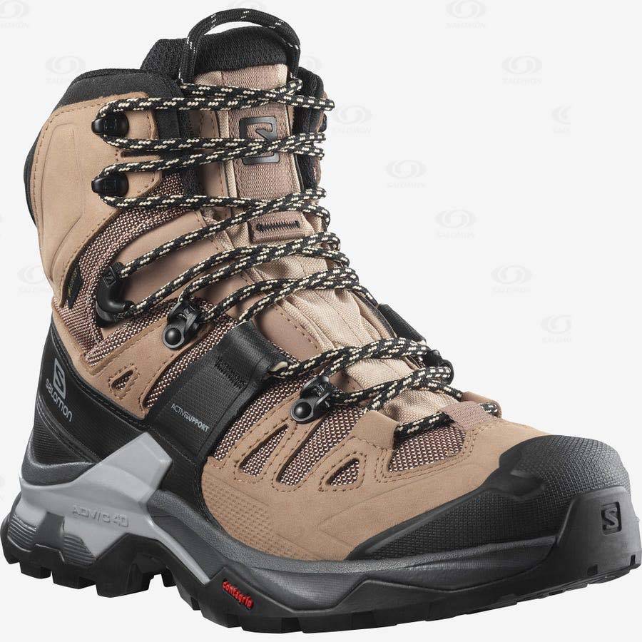 Salomon QUEST 4 GORE-TEX Women's Hiking Boots Brown | AU-M1300