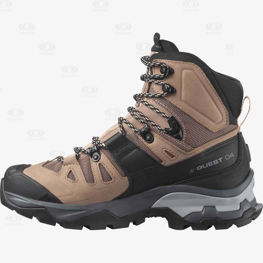 Salomon QUEST 4 GORE-TEX Women's Hiking Boots Brown | AU-M1300