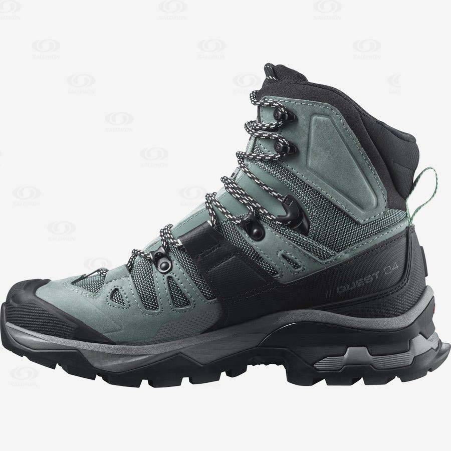 Salomon QUEST 4 GORE-TEX Women's Hiking Boots Blue | AU-M1909