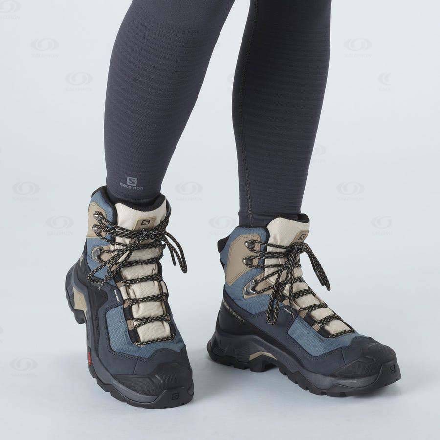 Salomon QUEST ELEMENT GORE-TEX Women's Hiking Boots Black | AU-L1774