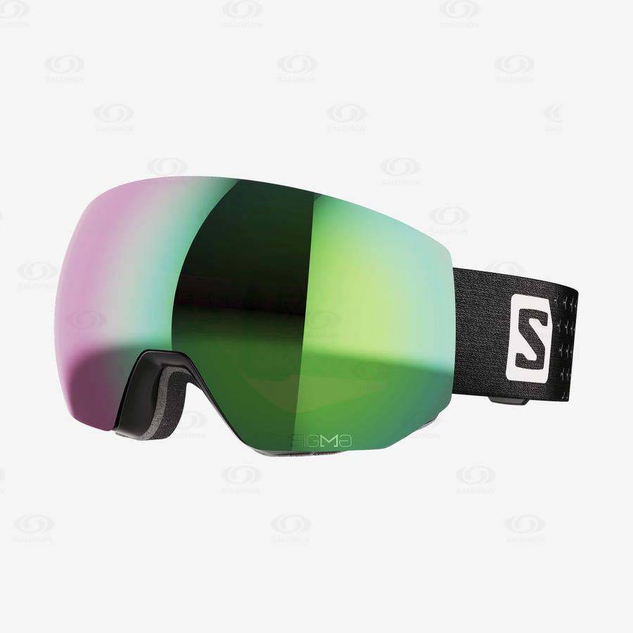 Salomon RADIUM PRO SIGMA Men\'s Goggles Black | AU-L2299