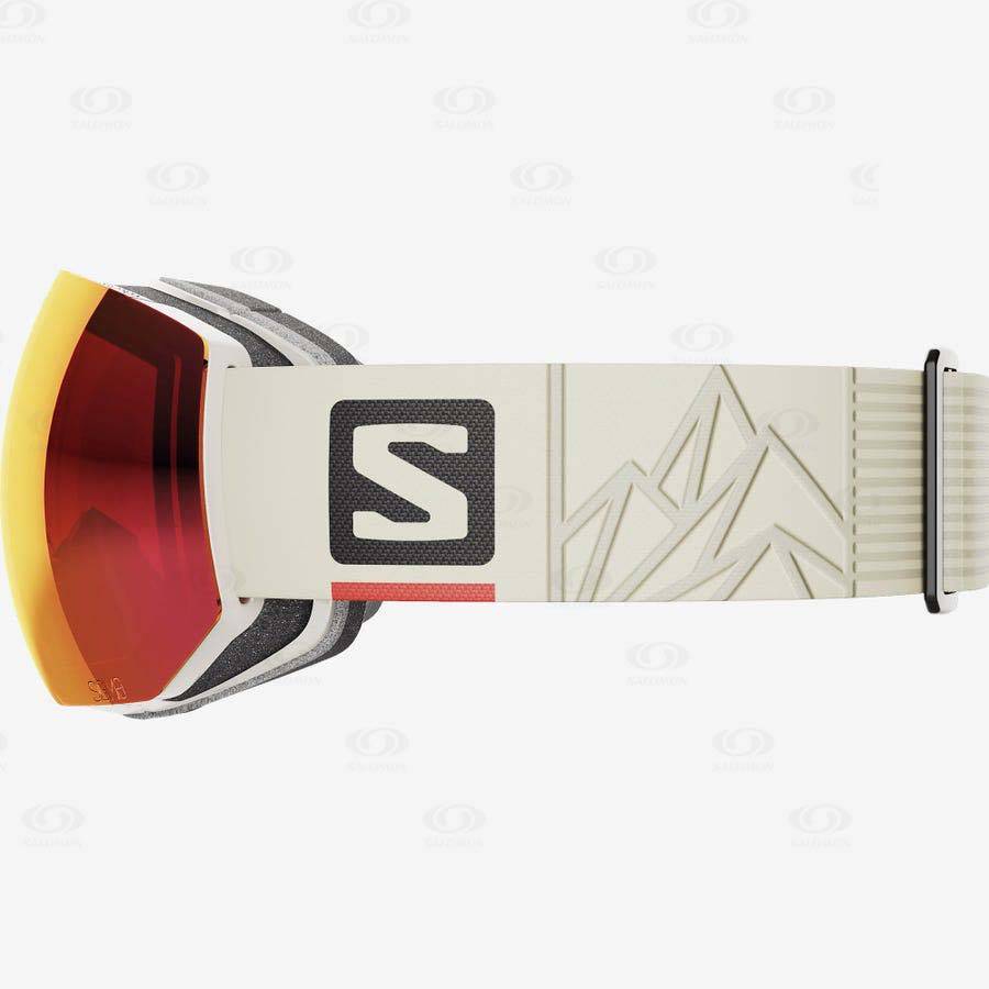 Salomon RADIUM PRO SIGMA Men's Goggles Beige | AU-O2398