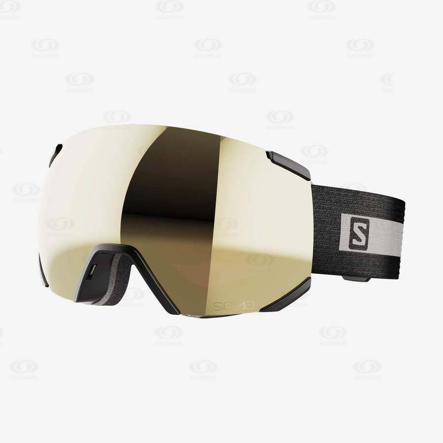 Salomon RADIUM SIGMA Men\'s Goggles Black | AU-N1512