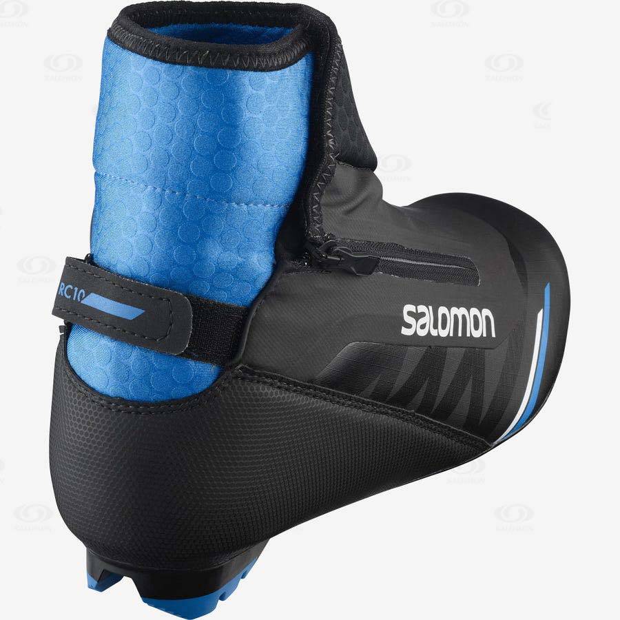 Salomon RC10 NOCTURNE PILOT Men's Ski Boots Black / Blue | AU-A1318