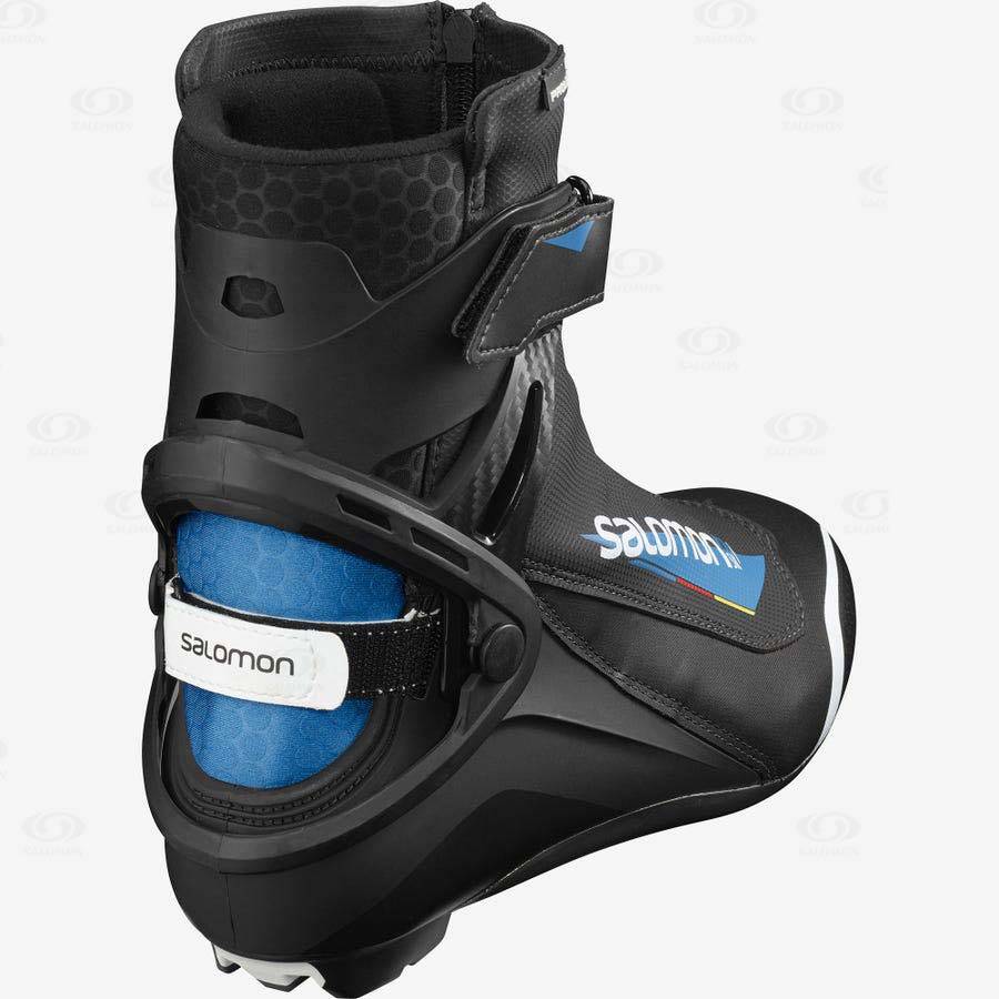 Salomon RS8 PILOT Men's Ski Boots Black / Blue | AU-O1112