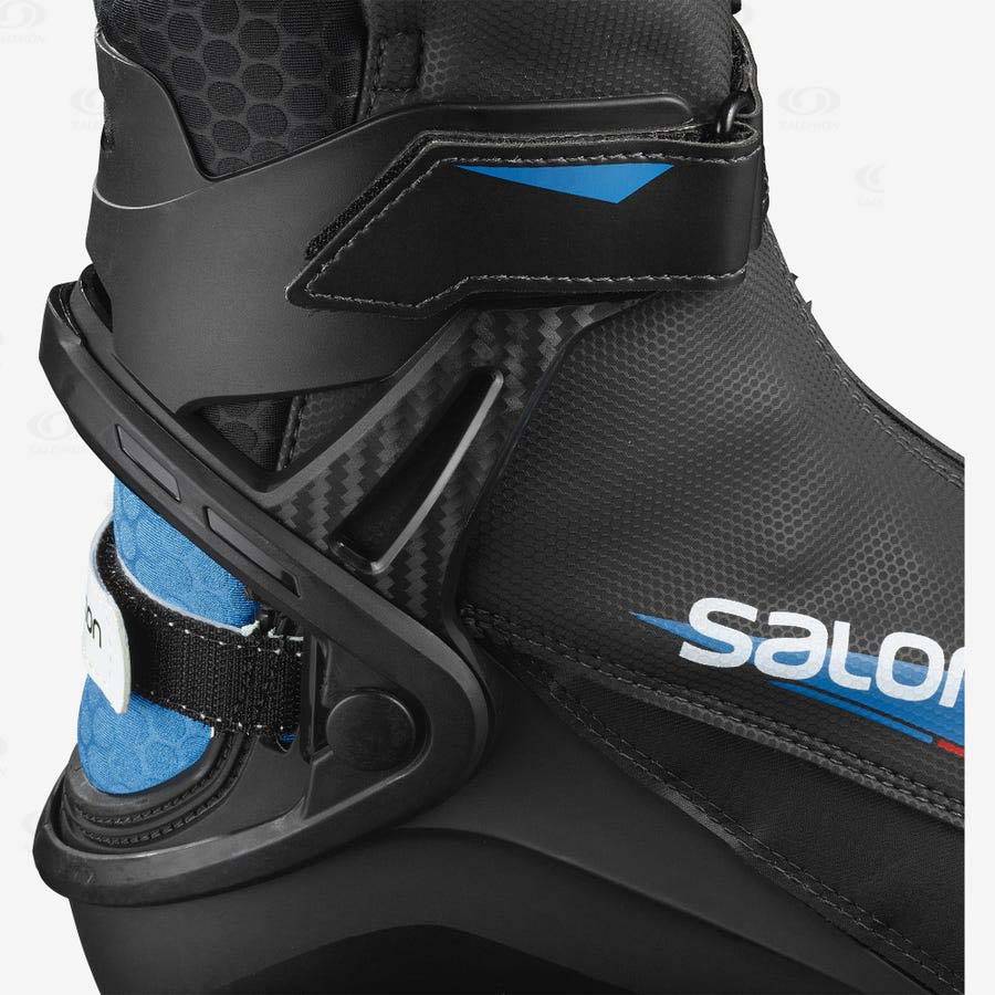 Salomon RS8 PILOT Men's Ski Boots Black / Blue | AU-O1112