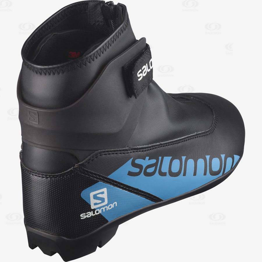 Salomon R/COMBI JUNIOR PROLINK Kids' Ski Boots Black / Blue | AU-S2521