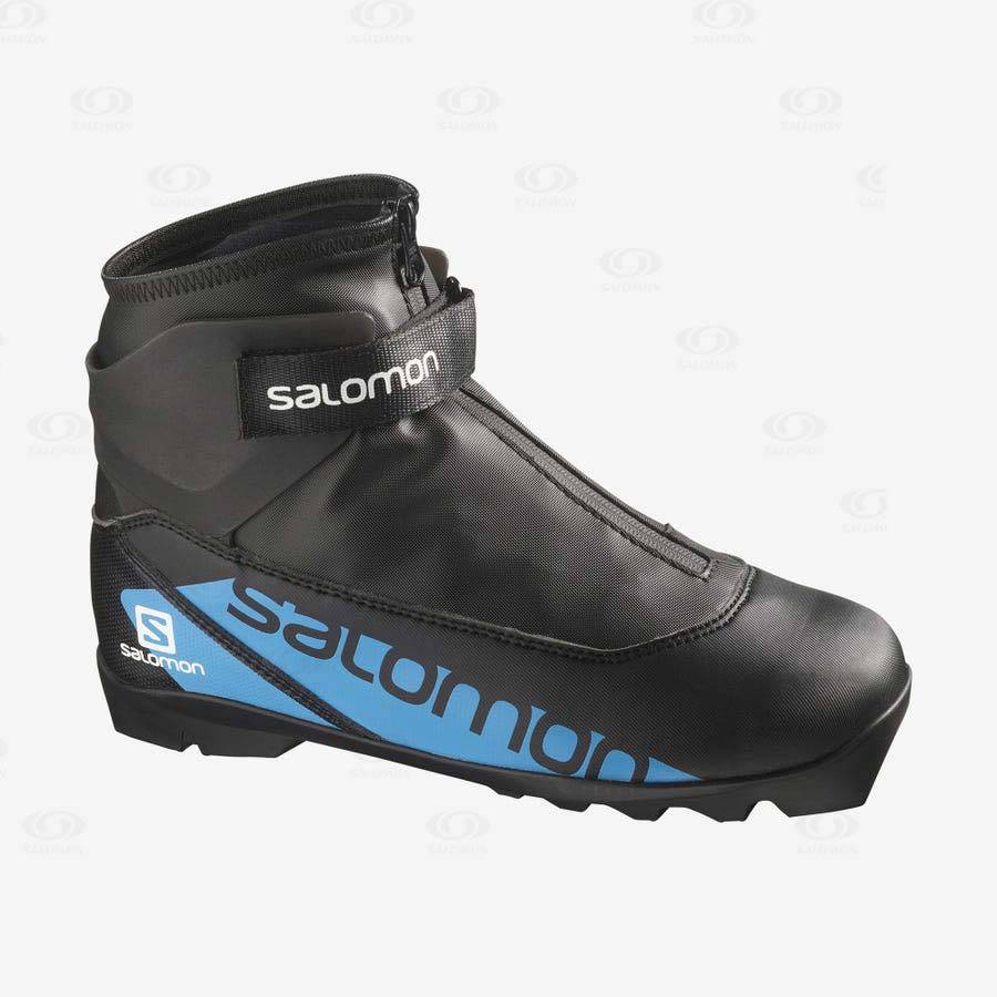 Salomon R/COMBI JUNIOR PROLINK Kids\' Ski Boots Black / Blue | AU-S2521