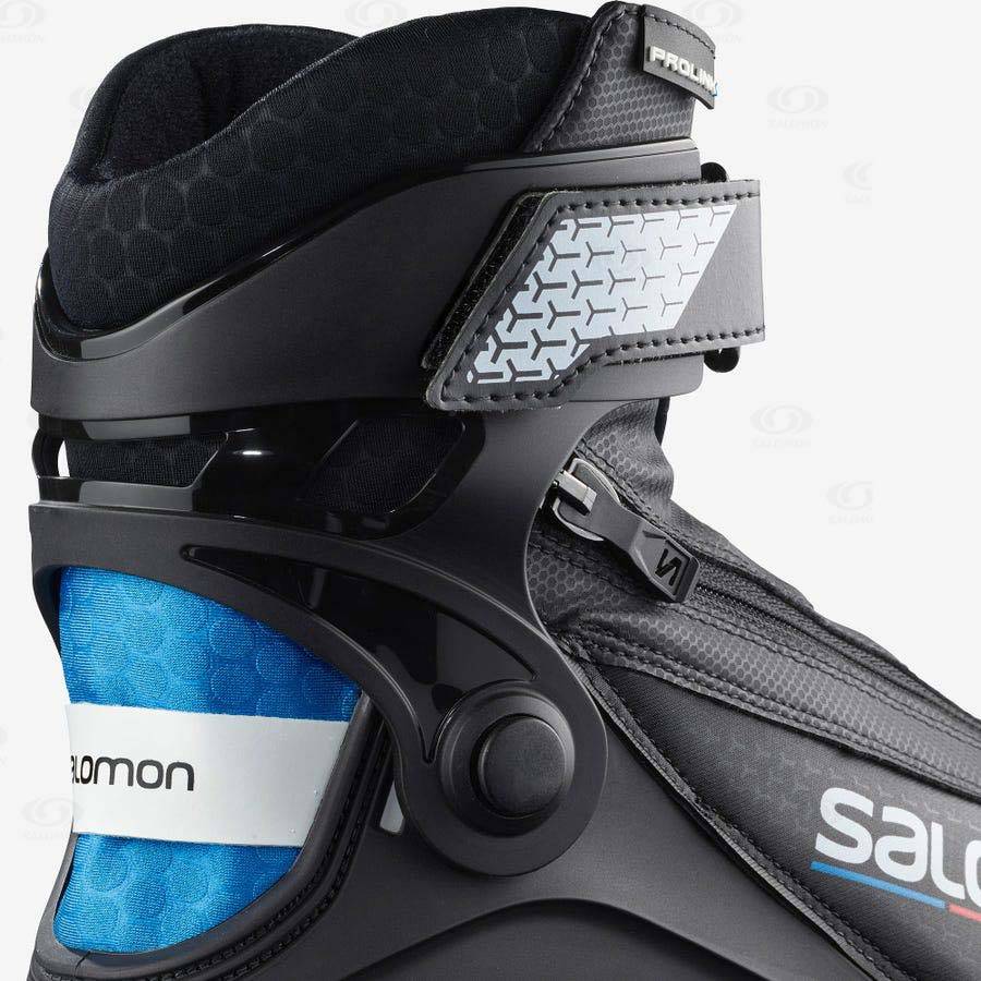 Salomon R/PROLINK Women's Ski Boots Black / Blue | AU-N1484