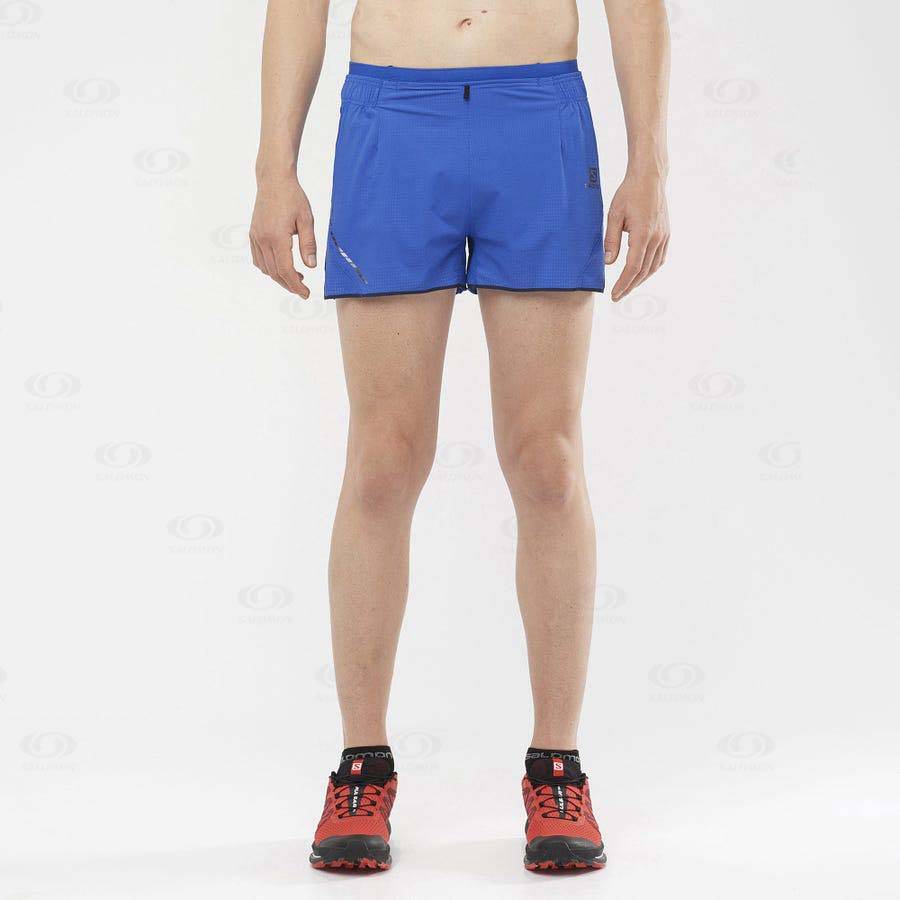 Salomon SENSE AERO 3'' Men's Shorts Blue | AU-L1550