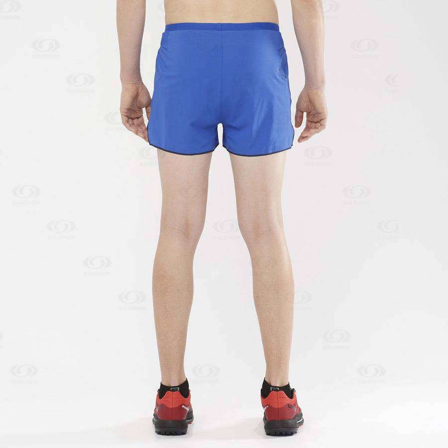 Salomon SENSE AERO 3'' Men's Shorts Blue | AU-L1550