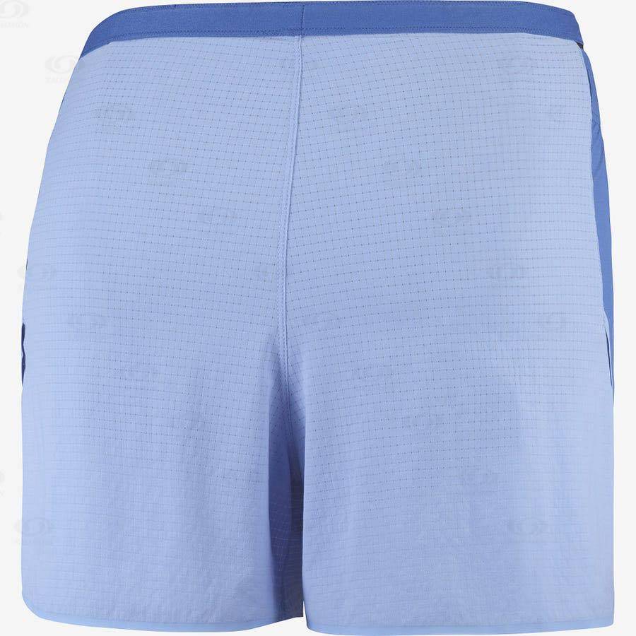 Salomon SENSE AERO 3'' Women's Shorts Blue | AU-L2257