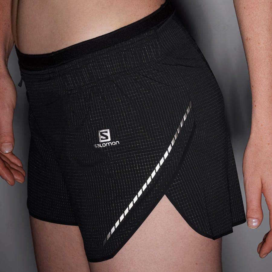 Salomon SENSE AERO 3'' Women's Shorts Black | AU-O1432