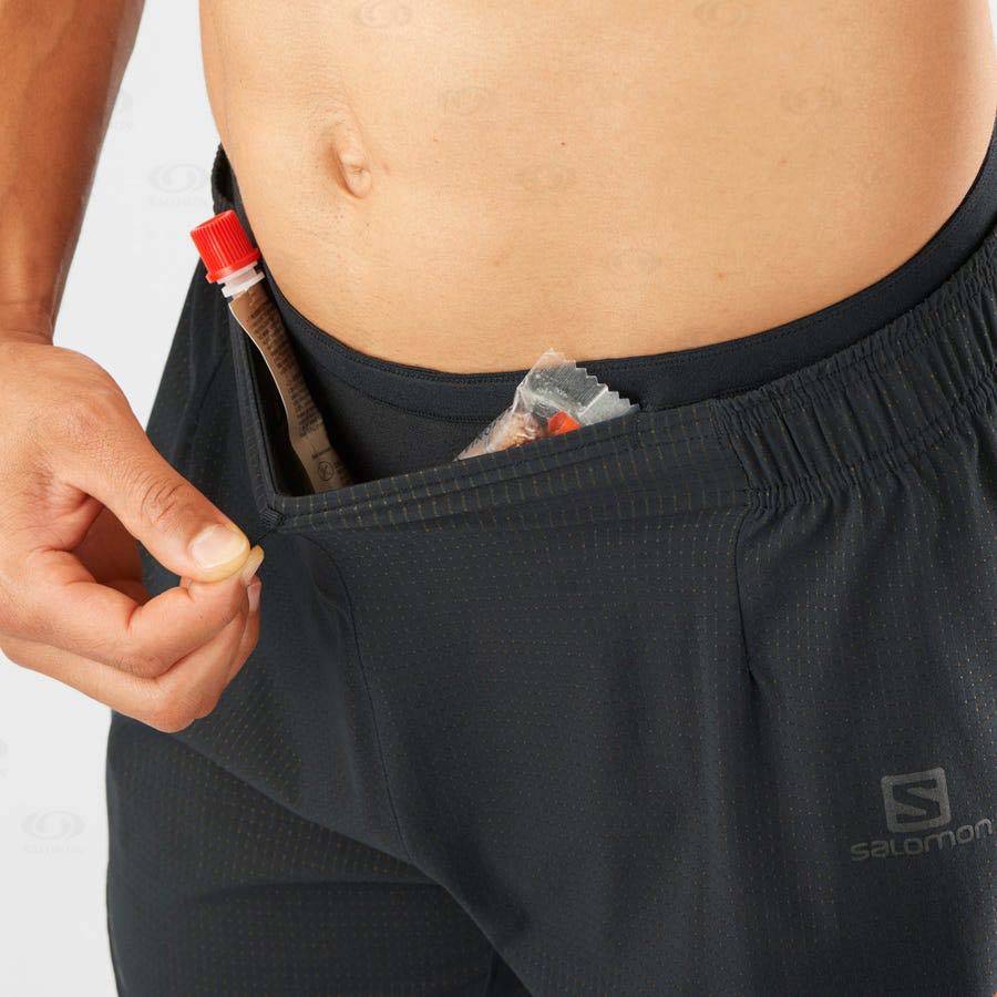 Salomon SENSE AERO 5'' Men's Shorts Black | AU-W1090