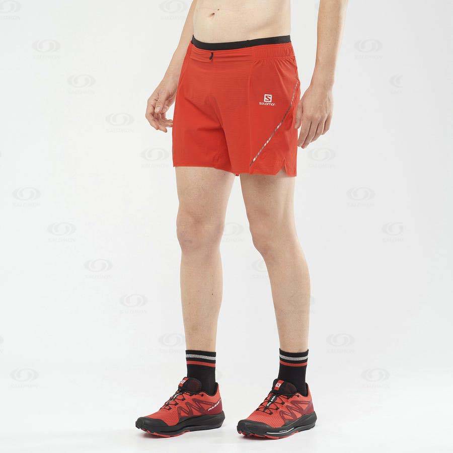 Salomon SENSE AERO 5'' Men's Shorts Orange | AU-O2232