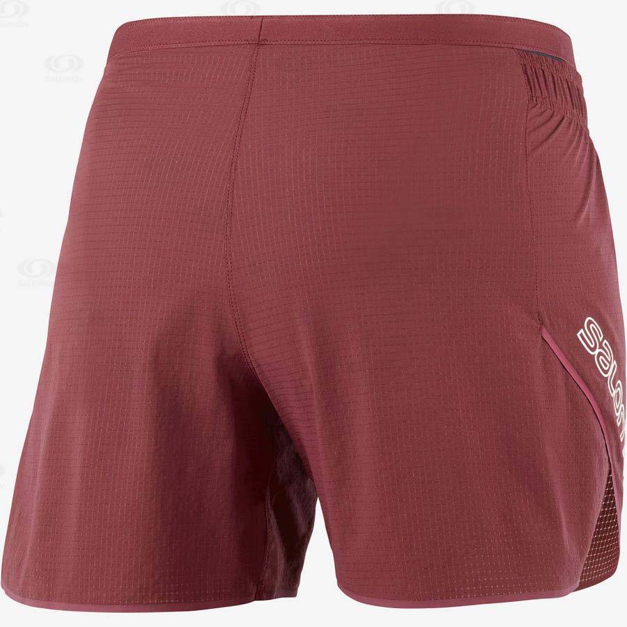 Salomon SENSE AERO 5'' Women's Shorts Red | AU-A1766