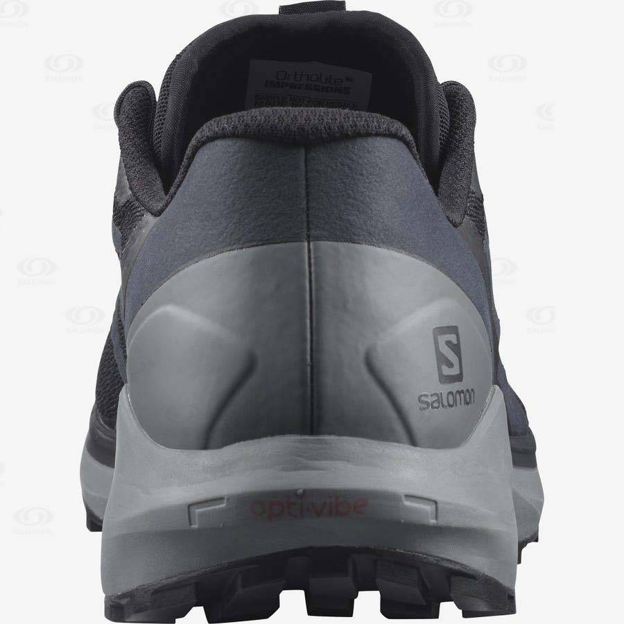 Salomon SENSE RIDE 4 Men's Trail Running Shoes Black / Grey | AU-A2410