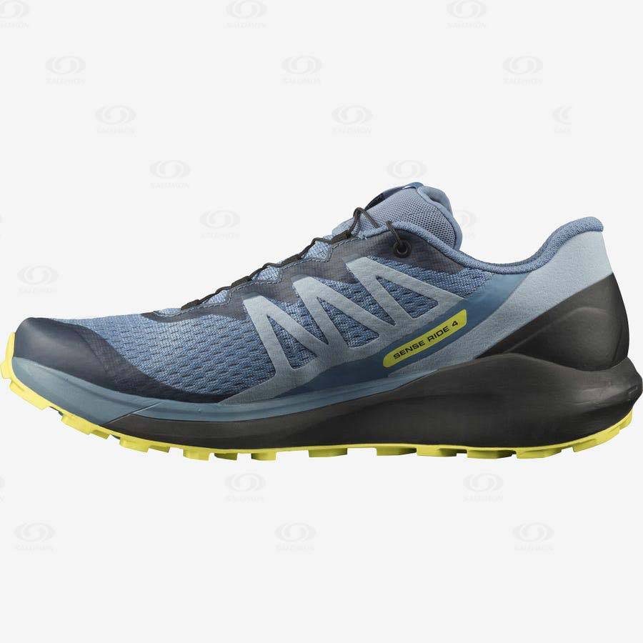 Salomon SENSE RIDE 4 Men's Trail Running Shoes Grey | AU-M2112