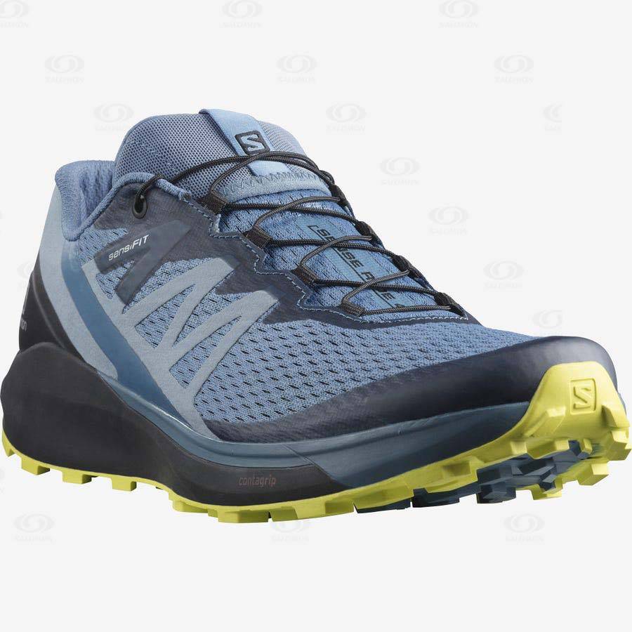 Salomon SENSE RIDE 4 Men's Trail Running Shoes Grey | AU-M2112