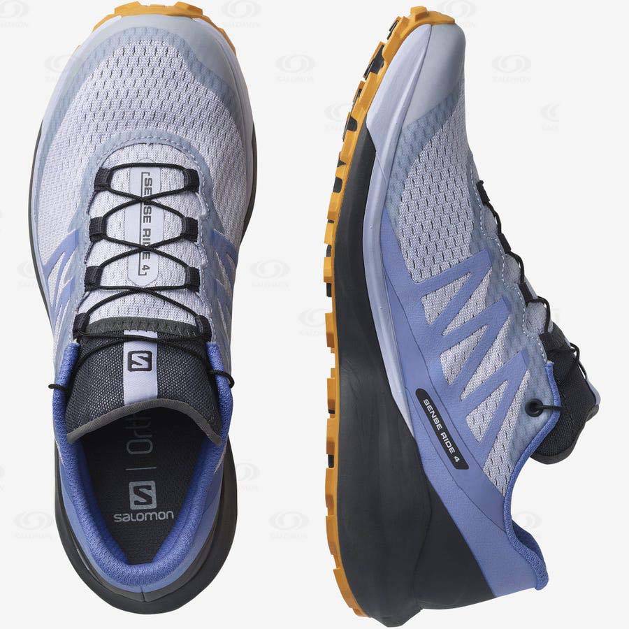 Salomon SENSE RIDE 4 Women's Trail Running Shoes Blue | AU-A2284