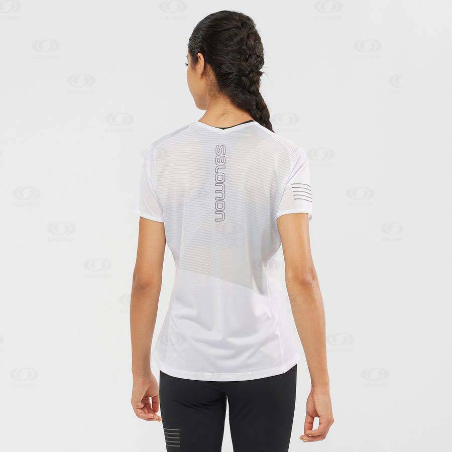 Salomon SENSE Women's T Shirts White | AU-S1107