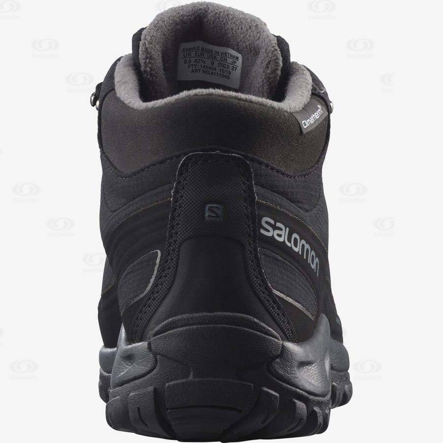 Salomon SHELTER CLIMASALOMON™ Men's Waterproof Boots Black | AU-O1875