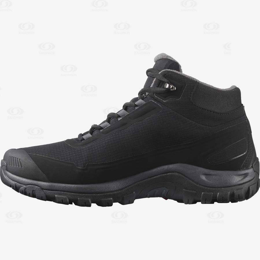 Salomon SHELTER CLIMASALOMON™ Men's Waterproof Boots Black | AU-O1875