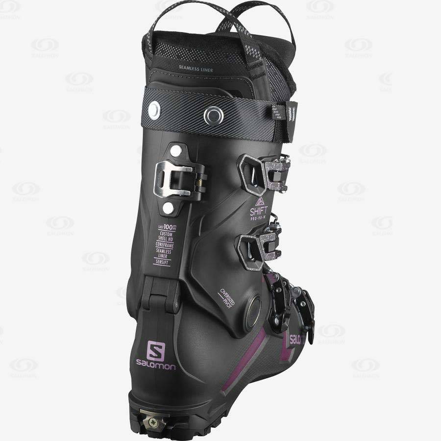 Salomon SHIFT PRO 90 AT Women's Ski Boots Black | AU-L1956