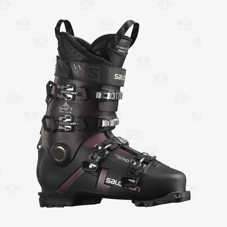 Salomon SHIFT PRO 90 AT Women\'s Ski Boots Black | AU-L1956