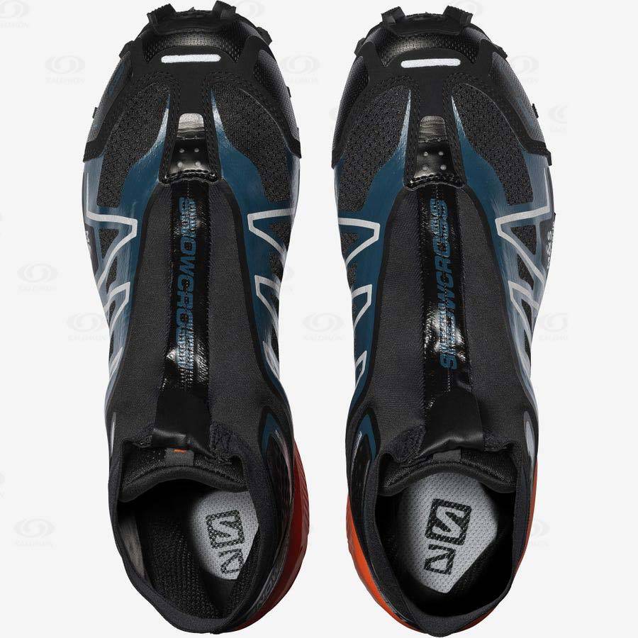 Salomon SNOWCROSS ADVANCED Men's Sneakers Black / Blue / Orange | AU-O2580