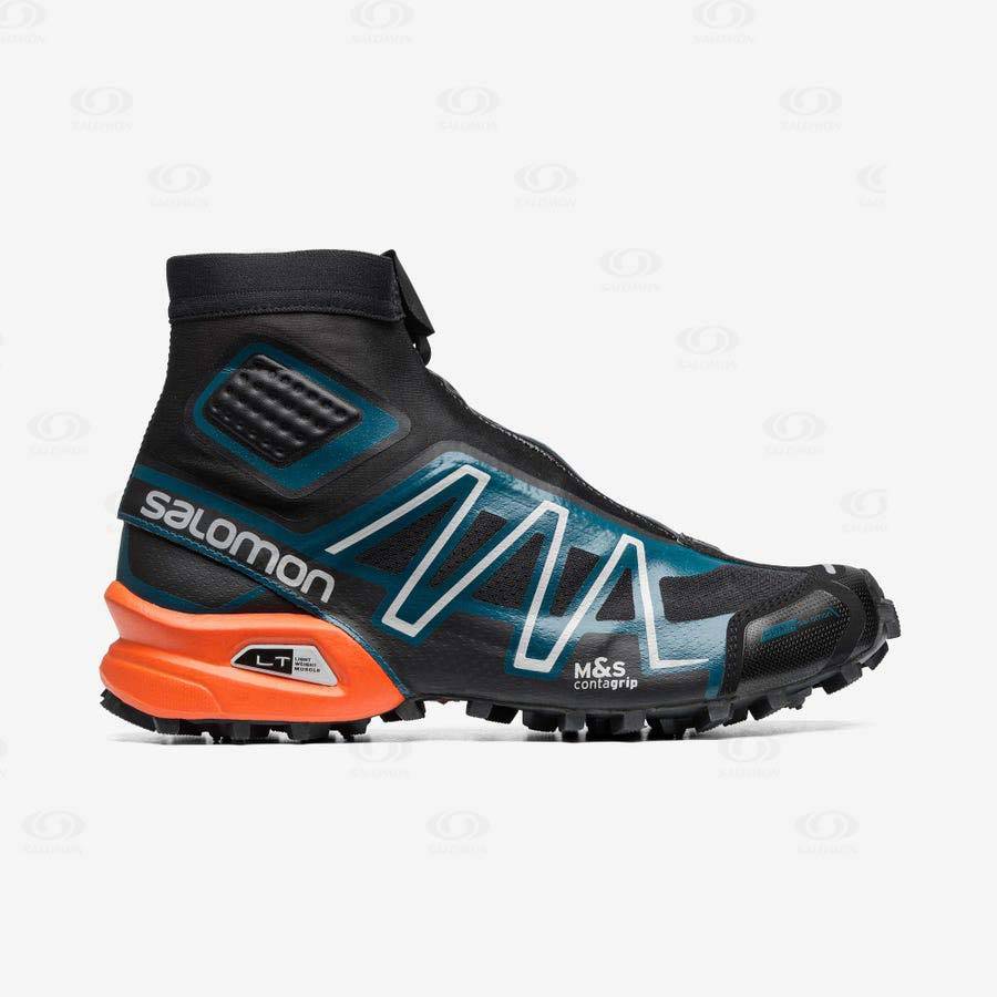 Salomon SNOWCROSS ADVANCED Men\'s Sneakers Black / Blue / Orange | AU-O2580